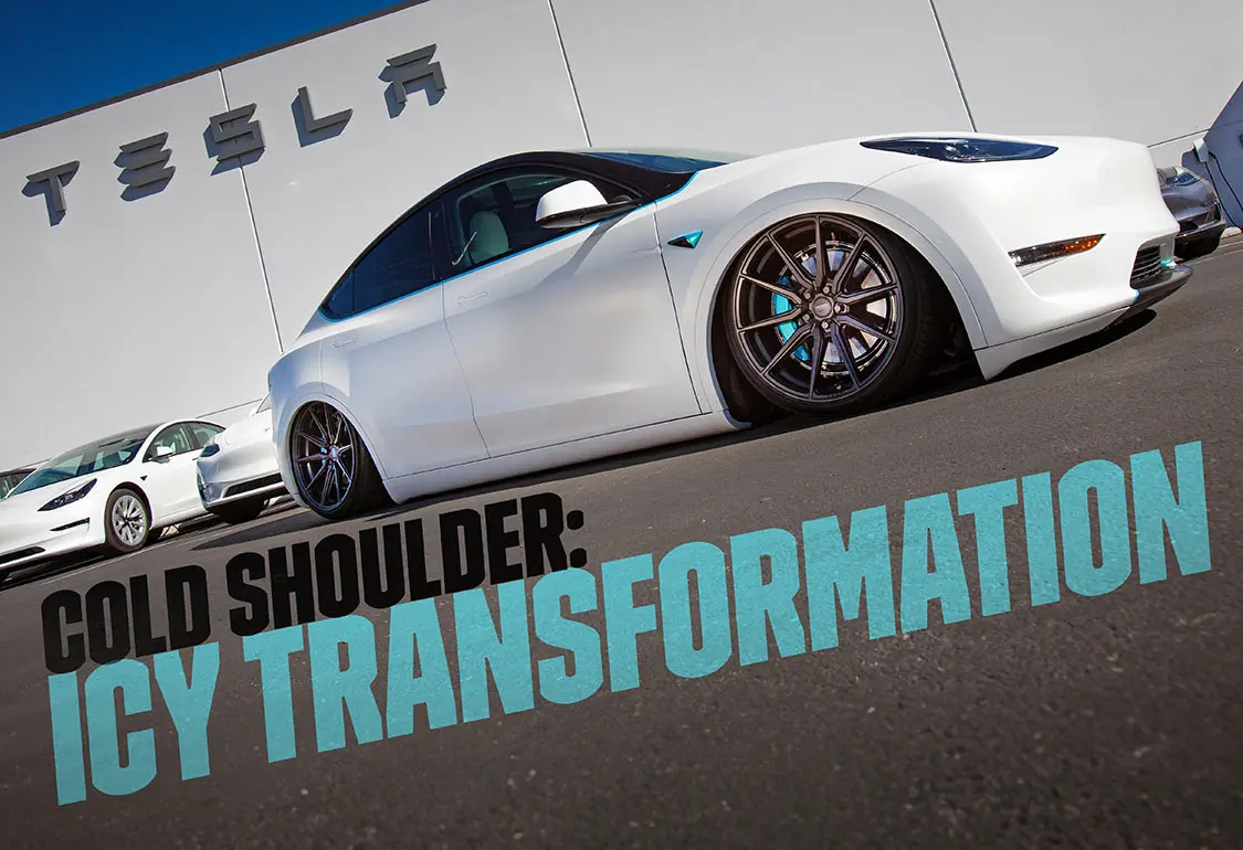 Bagged and Blue 2021 Tesla Model Y Performance - Motortopia